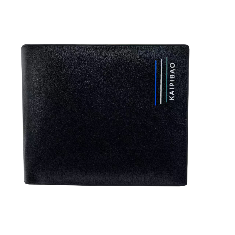 KAIPIBAO Kistá háromrekeszes pénztárca PU anyagból, betűs minta, bikabőr belső, cserélhető logó