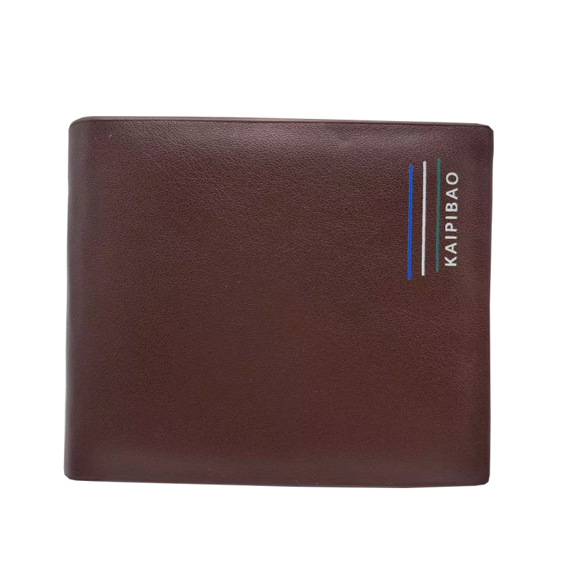 KAIPIBAO Kistá háromrekeszes pénztárca PU anyagból, betűs minta, bikabőr belső, cserélhető logó