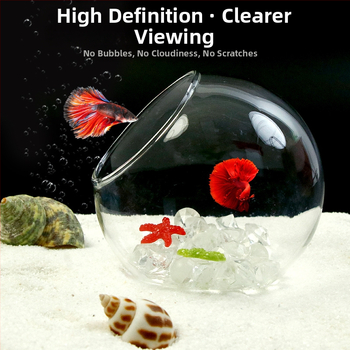 Σετ διακοσμήσεων τοπίου ενυδρείου — γυάλινη κατασκευή; στρογγυλός σχεδιασμός; παρατήρηση και κάλυψη; εξοπλισμός ενυδρείου