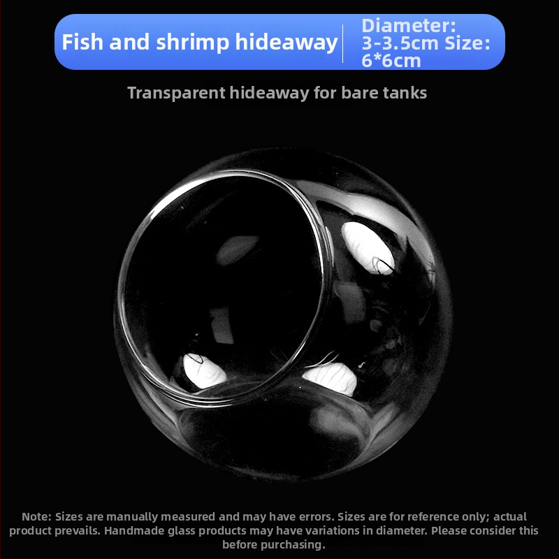 Σετ διακοσμήσεων τοπίου ενυδρείου — γυάλινη κατασκευή; στρογγυλός σχεδιασμός; παρατήρηση και κάλυψη; εξοπλισμός ενυδρείου