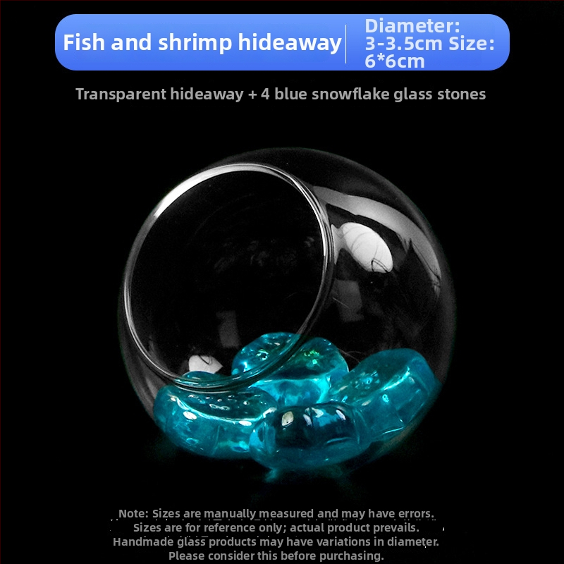 Σετ διακοσμήσεων τοπίου ενυδρείου — γυάλινη κατασκευή; στρογγυλός σχεδιασμός; παρατήρηση και κάλυψη; εξοπλισμός ενυδρείου