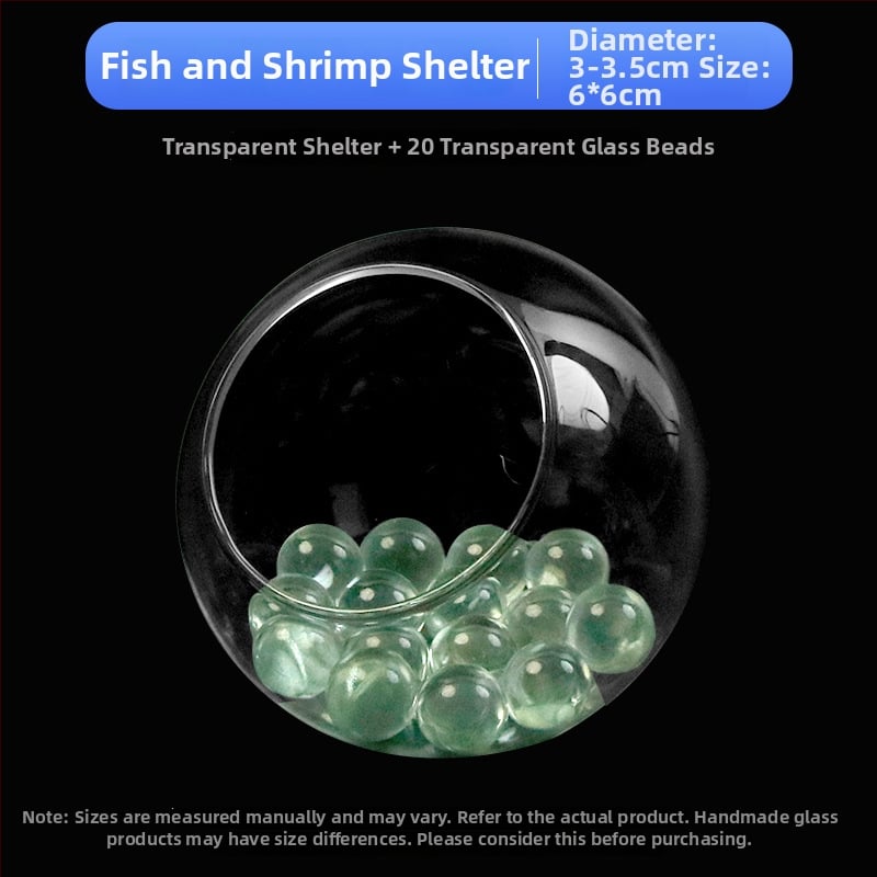 Σετ διακοσμήσεων τοπίου ενυδρείου — γυάλινη κατασκευή; στρογγυλός σχεδιασμός; παρατήρηση και κάλυψη; εξοπλισμός ενυδρείου