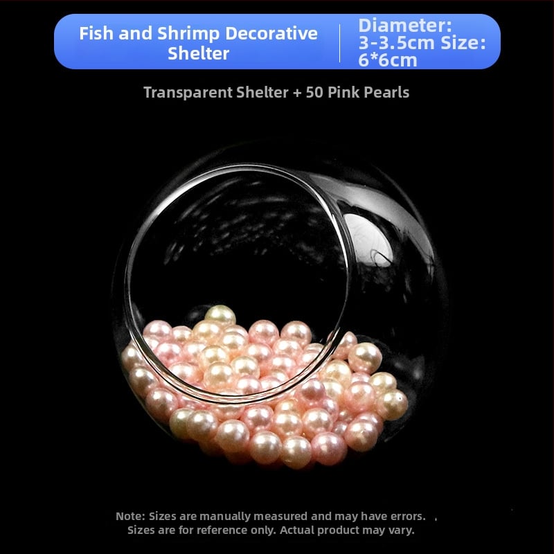 Σετ διακοσμήσεων τοπίου ενυδρείου — γυάλινη κατασκευή; στρογγυλός σχεδιασμός; παρατήρηση και κάλυψη; εξοπλισμός ενυδρείου