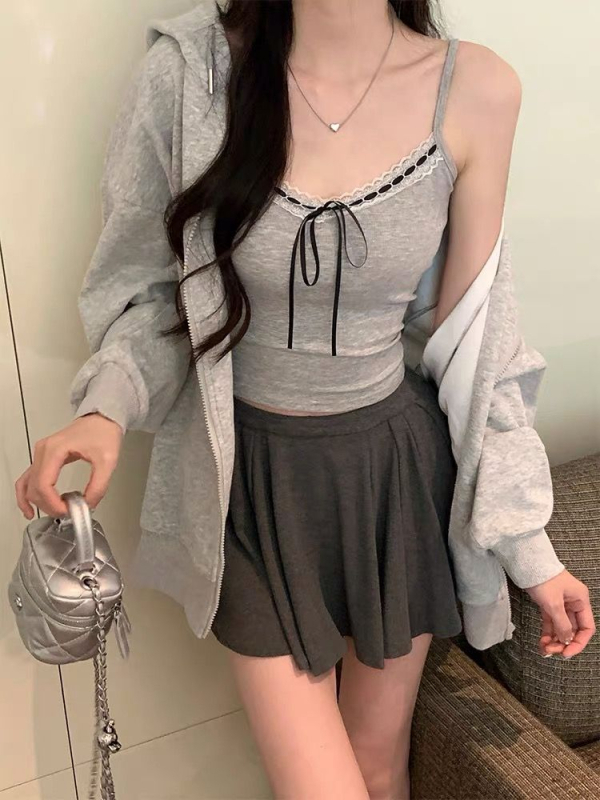 Без презрамки дантелен топ с панделка, къс модел, памук-нейлон смес 70-80% памук, до 30% найлон