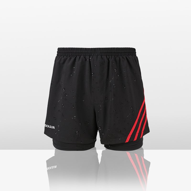 Мъжки плувни шорти с UV защита и двойно покритие, райе, найлон/спандекс 82/18, подплата полиестер