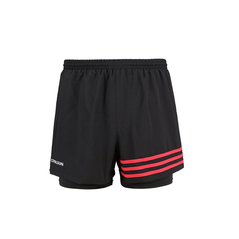 Мъжки плувни шорти с UV защита и двойно покритие, райе, найлон/спандекс 82/18, подплата полиестер