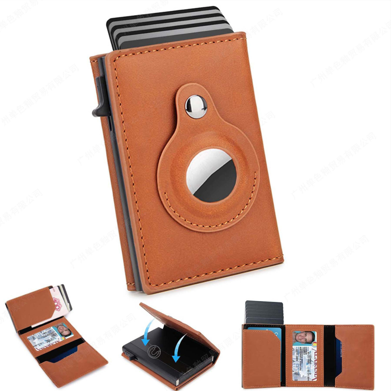 AirTag Wallet Tracker για άνδρες – PU δέρμα, Προστασία RFID, Τριμετρές σχέδιο, Ανθεκτικότητα, Ασφάλεια κατά κλοπής, Καθημερινή χρήση