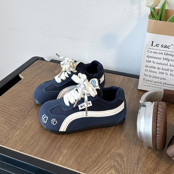 Unisex dječje tenisice za trčanje s PU gornjim dijelom, EVA potplatom, Velcro zatvaračem, prozračne i lagane