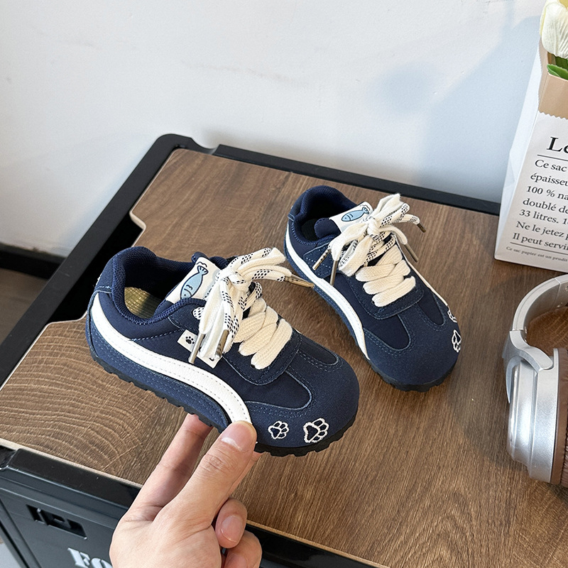 Unisex dječje tenisice za trčanje s PU gornjim dijelom, EVA potplatom, Velcro zatvaračem, prozračne i lagane