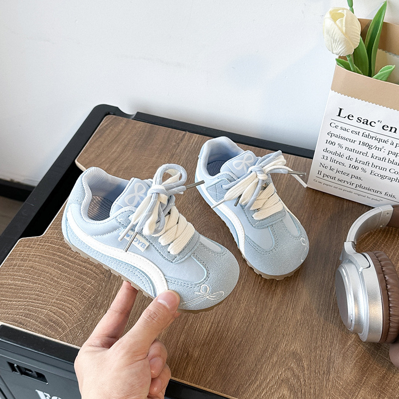 Unisex dječje tenisice za trčanje s PU gornjim dijelom, EVA potplatom, Velcro zatvaračem, prozračne i lagane