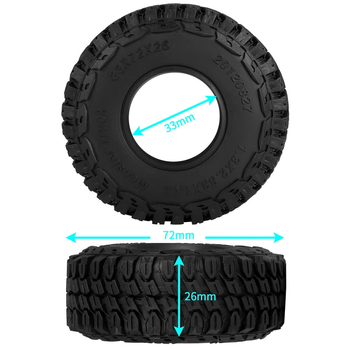 TRX4M-hez való RC autó kerék gumiborítása, távirányítású, DIY-kompatibilis, cikkszám LJ10110A02