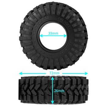 TRX4M-hez való RC autó kerék gumiborítása, távirányítású, DIY-kompatibilis, cikkszám LJ10110A02