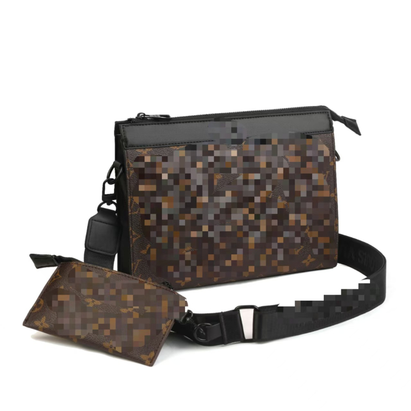 7011# Muška torba za rame, višenamjenska clutch torba, PU materijal, poslovni elit stil, za svakodnevnu uporabu