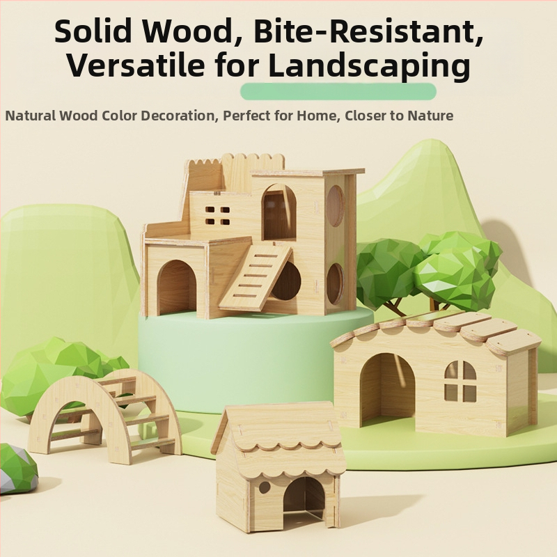 Ξύλινο σπιτάκι καταφύγιο για χάμστερ • Για χάμστερ • Υλικό: Ξύλο • Δεν είναι εισαγόμενο