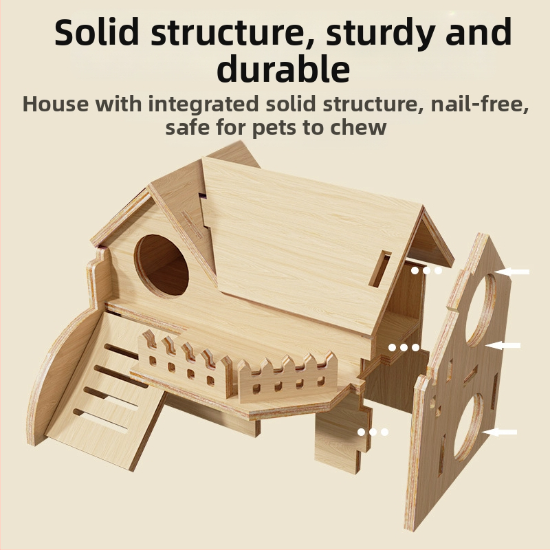 Ξύλινο σπιτάκι καταφύγιο για χάμστερ • Για χάμστερ • Υλικό: Ξύλο • Δεν είναι εισαγόμενο