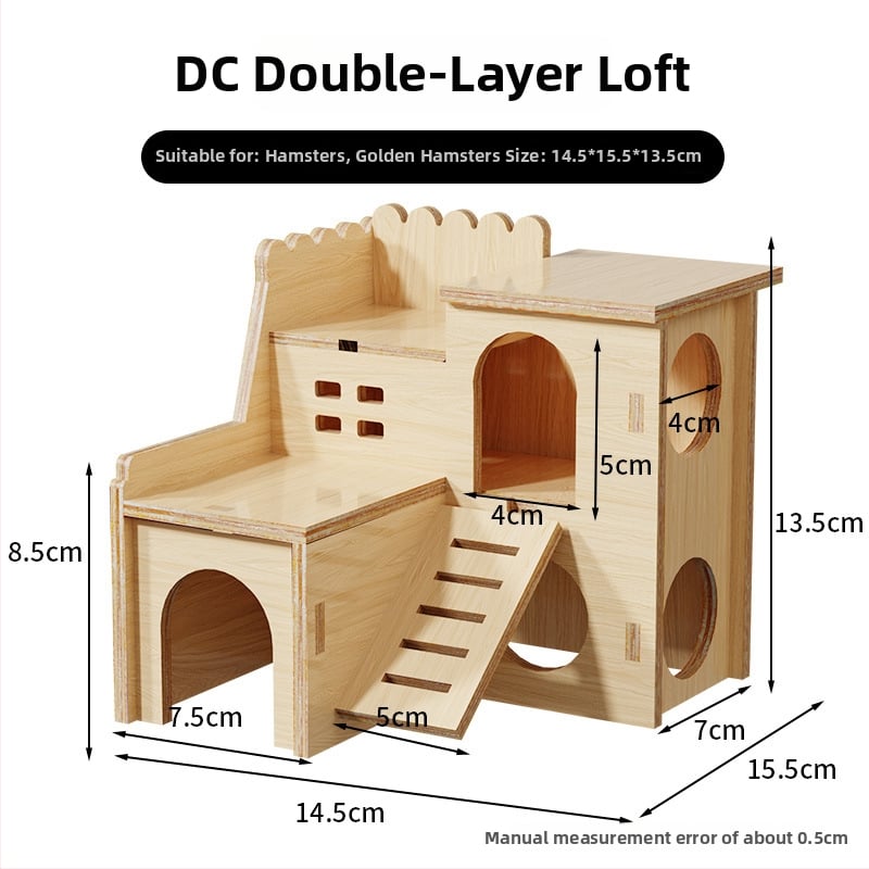 Ξύλινο σπιτάκι καταφύγιο για χάμστερ • Για χάμστερ • Υλικό: Ξύλο • Δεν είναι εισαγόμενο