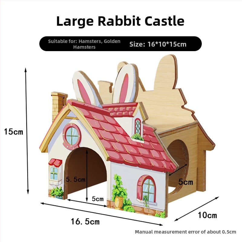 Ξύλινο σπιτάκι καταφύγιο για χάμστερ • Για χάμστερ • Υλικό: Ξύλο • Δεν είναι εισαγόμενο