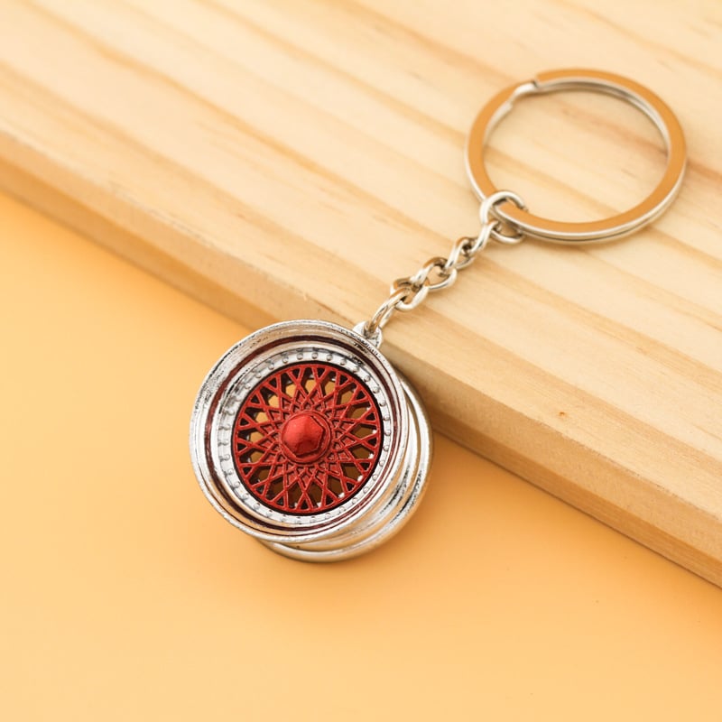 Ключодържател за автомобилно колело с декоративен хъб, цинкова сплав