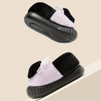 Lidani gyerek pamut papucs, uniszex, rajzfilm minta, felső rész textile, EVA talp, vastagított kivitel, ősz–tél 2025