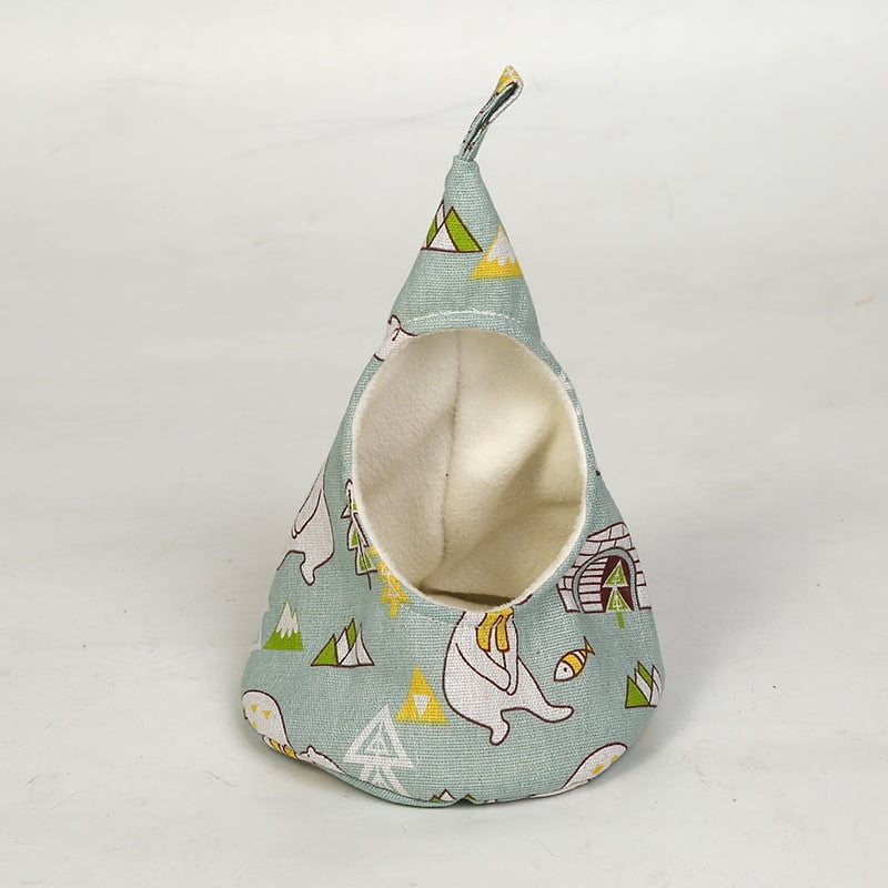 Φωλίτσα για χάμστερ από ύφασμα, εσωτερική χρήση, εξωγήινο σχήμα, διατηρεί τη θερμότητα