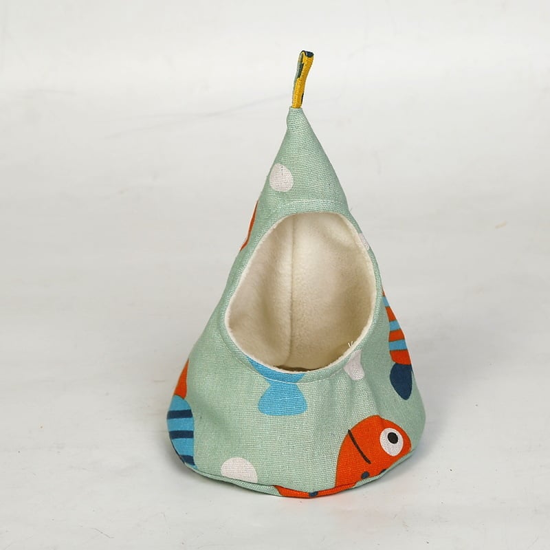 Φωλίτσα για χάμστερ από ύφασμα, εσωτερική χρήση, εξωγήινο σχήμα, διατηρεί τη θερμότητα