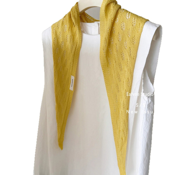 Șal tricotat pentru femei, model monocrom, țesut prin warp knitting, purtare în toate sezoanele