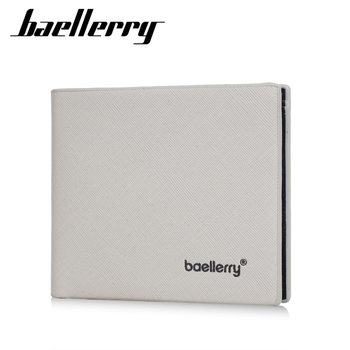 Portofel scurt masculin cu mai multe compartimente pentru carduri, PU mat, Baellerry, ultra-usor, anti-furt