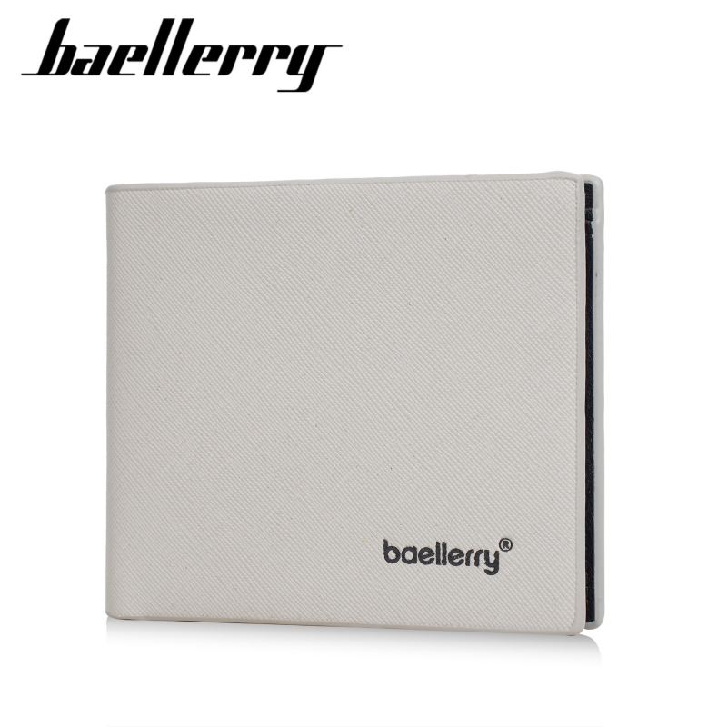 Portofel scurt masculin cu mai multe compartimente pentru carduri, PU mat, Baellerry, ultra-usor, anti-furt