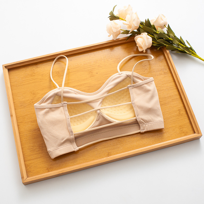 Pamukasti bezšalni tube top wrap, 3/4 šalica, oblikovana šalica, prozračan