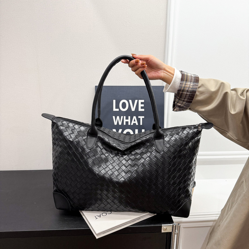 Geantă Tote, stil coreean, unisex pentru utilizare zilnică (material PU; stil urban; căptușeală poliester)