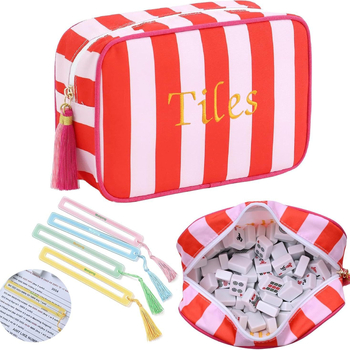 Geantă de machiaj și toaletă — stil casual, din polyester, multifuncțională și portabilă, închidere cu fermoar