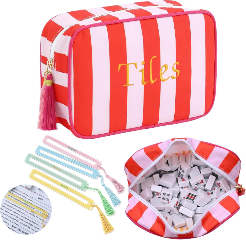 Geantă de machiaj și toaletă — stil casual, din polyester, multifuncțională și portabilă, închidere cu fermoar