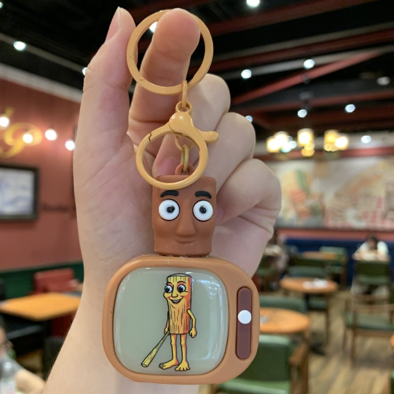 Ключодържател – светещ карикатурен дизайн, PVC материал, индивидуално опакован, готов за подарък за рождени дни, завършване, пътуване или преместване