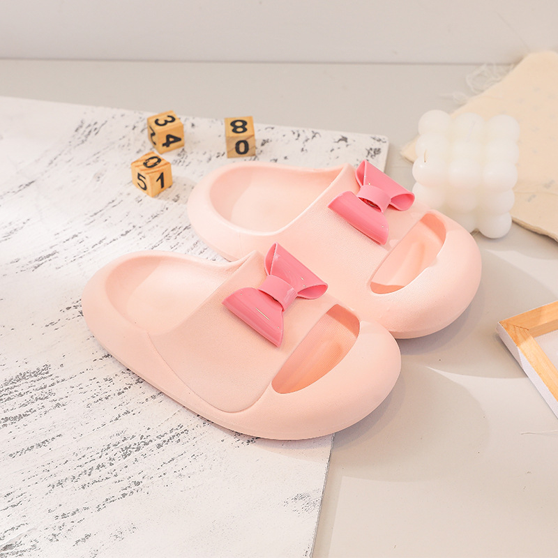 Dječje flip-flop sandale s mašnicom princeze, PVC gornji dio, sve sezone, za djecu 1–12 godina