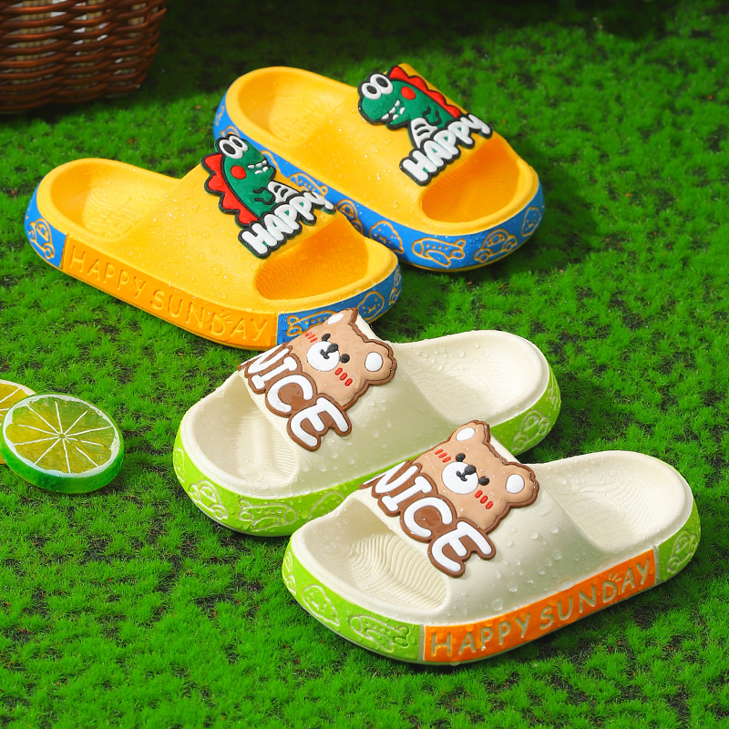 Dječje flip-flop papuče s crtić motivom, gornji dio PVC, potplat PVC, jednokatno oblikovanje, prozračne i protuklizne, za uzrast 1-12 godina