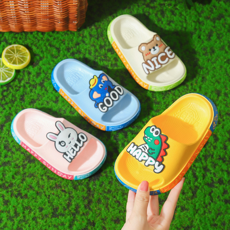 Dječje flip-flop papuče s crtić motivom, gornji dio PVC, potplat PVC, jednokatno oblikovanje, prozračne i protuklizne, za uzrast 1-12 godina