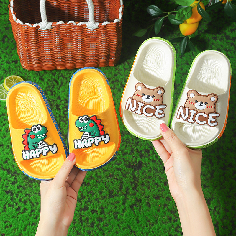 Dječje flip-flop papuče s crtić motivom, gornji dio PVC, potplat PVC, jednokatno oblikovanje, prozračne i protuklizne, za uzrast 1-12 godina