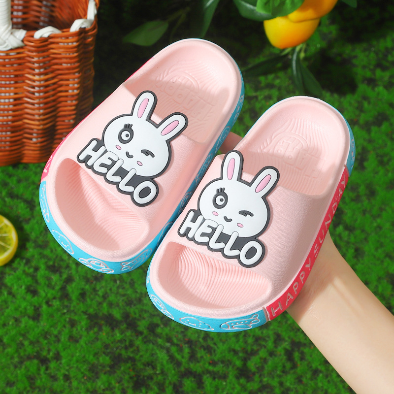 Dječje flip-flop papuče s crtić motivom, gornji dio PVC, potplat PVC, jednokatno oblikovanje, prozračne i protuklizne, za uzrast 1-12 godina