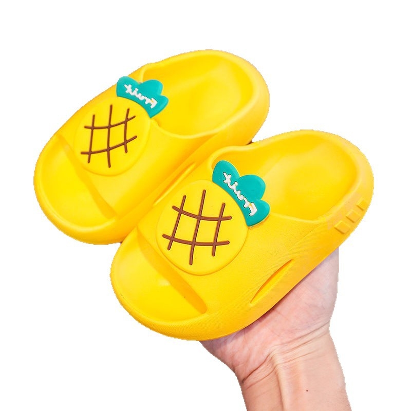 Dječje papuče s voćnim motivom – ljetne unutarnje antislip papuče za kupaonicu, unisex, PVC