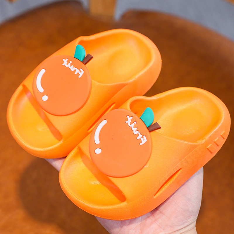 Dječje papuče s voćnim motivom – ljetne unutarnje antislip papuče za kupaonicu, unisex, PVC