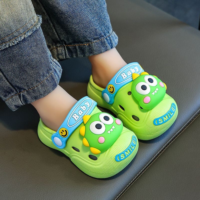 Dječje sandale tipa clog, PVC gornji dio i đon, unisex, crtani uzorak, protuklizne, ljeto 2024, dob 1–6 godina