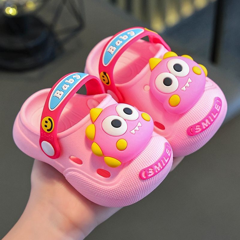 Dječje sandale tipa clog, PVC gornji dio i đon, unisex, crtani uzorak, protuklizne, ljeto 2024, dob 1–6 godina