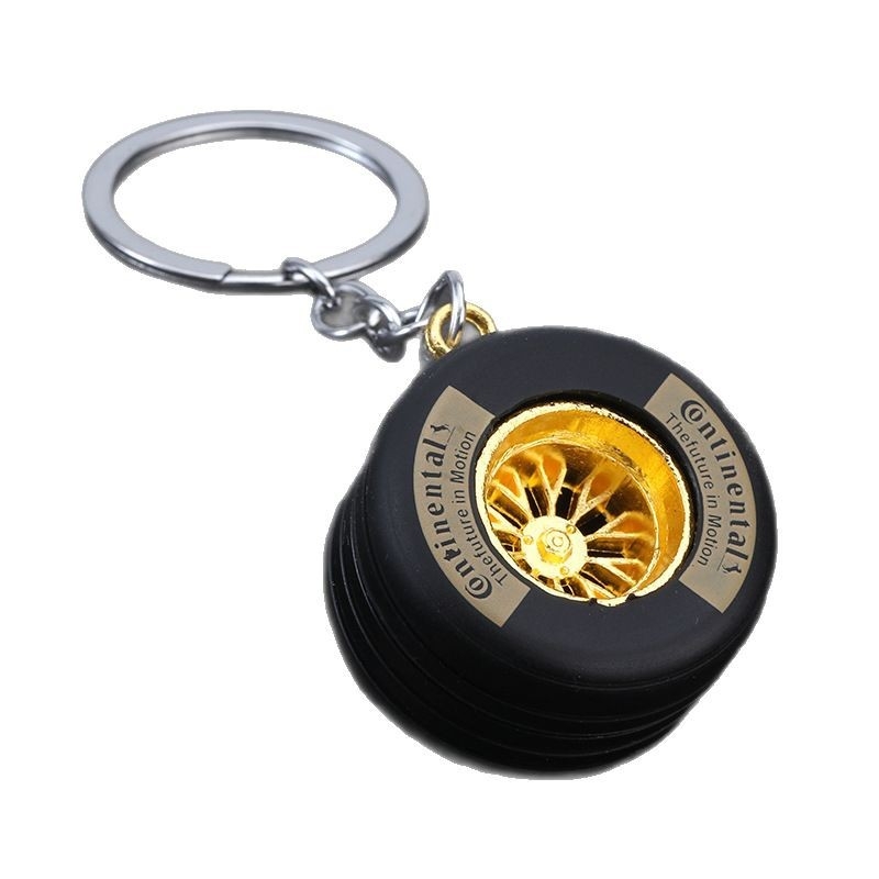 Ключодържател с форма на гума, цинкова сплав, модерен арт стил, лого по избор, индивидуално опакован