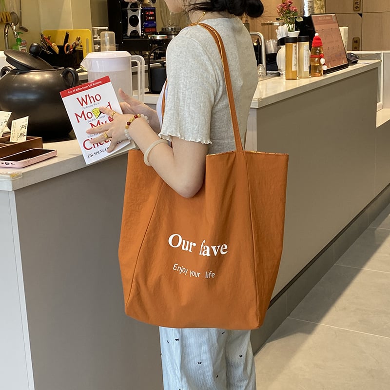 Nylon tote torba, obostrani karirani uzorak, unisex, otvoreni vrh