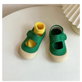 Dječje platnene tenisice, unisex, zatvaranje na Velcro traku, niski gornji dio, gumena potplata