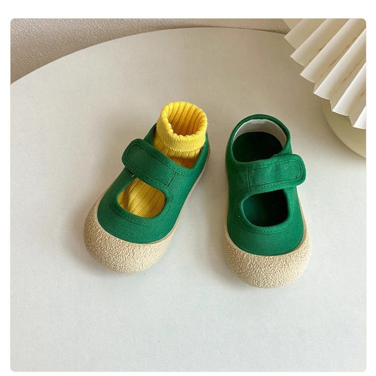 Dječje platnene tenisice, unisex, zatvaranje na Velcro traku, niski gornji dio, gumena potplata