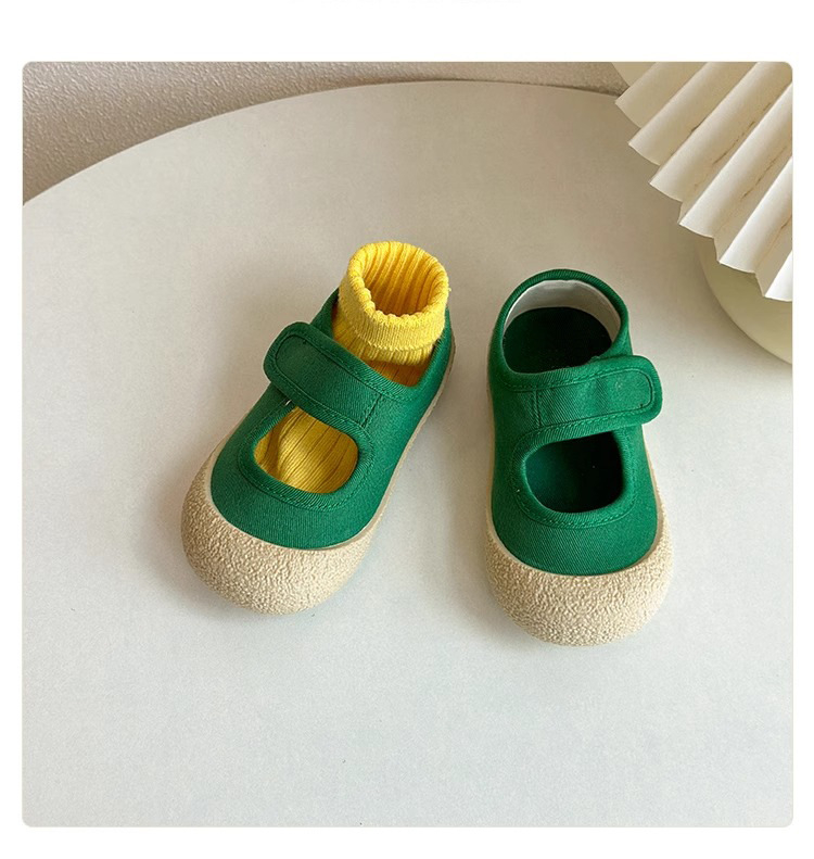 Dječje platnene tenisice, unisex, zatvaranje na Velcro traku, niski gornji dio, gumena potplata