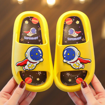 Dječje flip-flop papuče s astronautom, unisex, za djecu 4–12 godina, PVC gornji i potplat, protuklizne, prozračne, ljeto