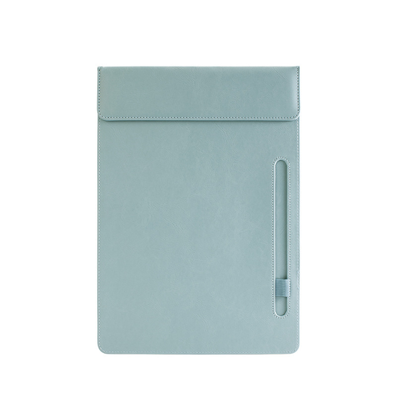 Bőr mágneses mappa A4-es fogóval, 5 mm lemezzel és logónyomtatással – testre szabható