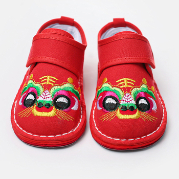 Dječje platnene tenisice s tigrovom glavom, unisex, etnički stil, ravna potplata s više slojeva